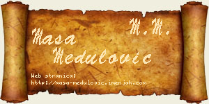Maša Medulović vizit kartica